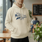 Unisex Cream Graphic Hoodie | North Myrtle Beach Print Fleece