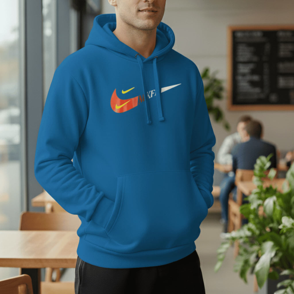 Buy Blue Essential print Hoodie – for Men and Woman in Pakistan