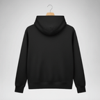 Unisex Black Plain Hoodie | Premium Cotton Fleece