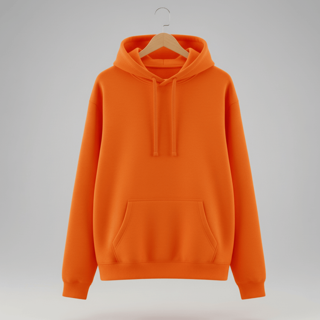 Buy essential Custom Orange Hoodie-for Men and Women in Pakistan